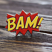 Украшения handmade. Livemaster - original item Wooden icon Comics BAM. Handmade.