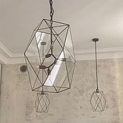 Для дома и интерьера handmade. Livemaster - original item Large glass chandelier Kalisto 6 lamps. Handmade.