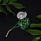 Conjunto de broches de Camaleón y Rama de monstera, Brooch set, Ekaterinburg,  Фото №1