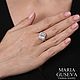 Кольцо клевер exclusive серебро 925 пробы в инкрустации фианитов. Кольца. MARIA GUSEVA Fashion Jewelry. Ярмарка Мастеров.  Фото №4