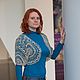 Болеро по мотивам "Лесная нимфа" лён. Болеро. Елена (lena-berezka). Ярмарка Мастеров.  Фото №4