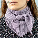 Crochet wrap/shawl for women from merinos and silk, Scarves, Moscow,  Фото №1