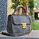 Funny Python leather handbag, Classic Bag, Moscow,  Фото №1