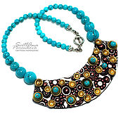 Украшения handmade. Livemaster - original item Turquoise Necklace (393) designer jewelry. Handmade.