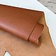 Пола Saffiano 1.2-1.4 мм (Caramel). Кожа. DALOKA. Интернет-магазин Ярмарка Мастеров.  Фото №2