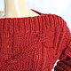 Свитер вязаный женский. Свитеры. Knit by Heart - Вязаная одежда 富. Ярмарка Мастеров.  Фото №6