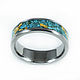 Titanium ring with chrysocolla and gold veins. Rings. asgdesign. My Livemaster. Фото №4