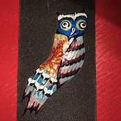 Винтаж handmade. Livemaster - original item OWL. Limoges Enamels. France.. Handmade.
