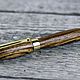 bestseller fountain pen made of solid zebrano with engraving. Handle. KullikovCraft. My Livemaster. Фото №4