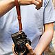 Кистевой ремень для фотоаппарата рыже-коричневый, Ремни, Санкт-Петербург,  Фото №1