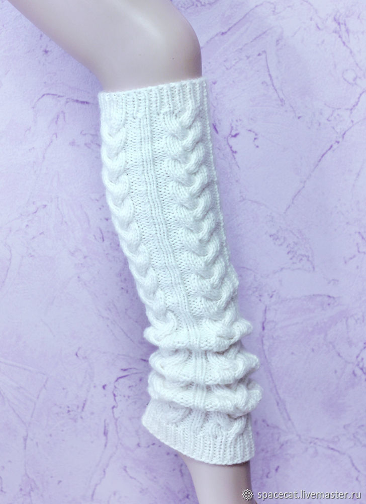 Leg Warmers With Braids Loose Pleated Knitting – Купить На Ярмарке.