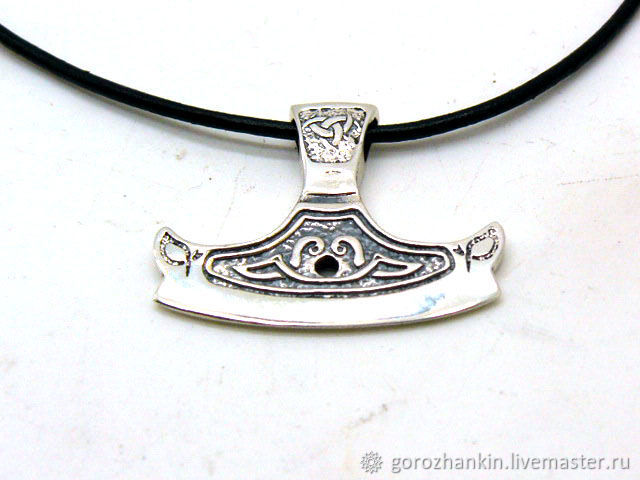 Кулон топор-секира (древний славянский символ) серебро 925 отличный подарок парню девушке, мужчине, новый год, день рождения, 23 февраля ,  на каждый день, ручная работа