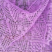 Аксессуары handmade. Livemaster - original item Shawl Amethyst necklace lace wool cape. Handmade.