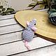 Брелок плюшевый амигуруми Мышь. Брелок. Amigurumi-20. Ярмарка Мастеров.  Фото №5