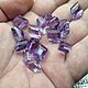 Amethyst purple and lilac leaf beads. Pendants. Zhemchuzhina. Ярмарка Мастеров.  Фото №6