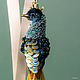 Order Peacock earrings-brushes 'Golden dunes-2'. Earrings-birds. Coffeelena. Livemaster. . Tassel earrings Фото №3