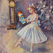 Картины и панно handmade. Livemaster - original item Oil painting. The Nutcracker. Little ballerina.. Handmade.
