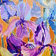Painting 'Irises' oil on canvas. Pictures. Paint with Love (lotmarket). Online shopping on My Livemaster.  Фото №2