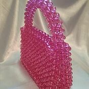Сумки и аксессуары handmade. Livemaster - original item clutches: Fuchsia Bead Handbag. Handmade.