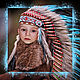 Детский портрет в образе индейца, Фотокартины, Самара,  Фото №1