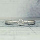 Кольцо для помолвки с бриллиантом, кольцо для девушки, Кольцо помолвочное, Москва,  Фото №1