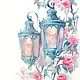 Watercolor Lantern sketch. Pictures. Ирина Димчева. Online shopping on My Livemaster.  Фото №2