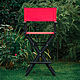 Director's chair oak - red & black. Chairs. T&L Family Fabric. Online shopping on My Livemaster.  Фото №2