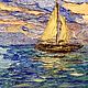 Oil Painting Sea Painting Under Sail. Pictures. ynik07. Online shopping on My Livemaster.  Фото №2