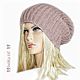 Шапка  "Блестящий выбор" пыльн роза (шапка женская). Шапки. Ирина(shvilinka.knit). Ярмарка Мастеров.  Фото №5