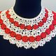  воротничок «Цветочный». Воротнички. ❇ Beach Necklaces ❇. Интернет-магазин Ярмарка Мастеров.  Фото №2