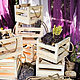 Box with handle / Wooden box for flowers / box for small things / rustic. Decor. Bakabawood. Ярмарка Мастеров.  Фото №4