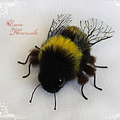 Куклы и игрушки handmade. Livemaster - original item Bumblebee felted wool Bombus. Handmade.