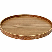 Для дома и интерьера handmade. Livemaster - original item Wooden round medium tray. Breakfast. Art.2213. Handmade.