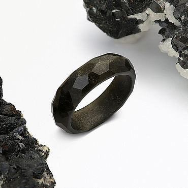 Кольцо из обсидиана, 13.55 ct. . Украшения ручной работы - Ярмарка Мастеров Украшения ручной работы. Ярмарка Мастеров - ручная работа Кольцо из обсидиана, 13.55 ct. Handmade.