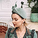 hats: Evening hat made of velour 'Wormwood'. Hats1. Novozhilova Hats. Online shopping on My Livemaster.  Фото №2