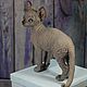 Kitten Sphinx. Stuffed Toys. Anna Petinati- Live toys handmade. Online shopping on My Livemaster.  Фото №2
