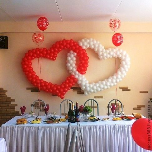 Украшение шарами свадьбы своими руками | МегаШар - доставка шаров 24 часа
