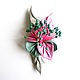 Brooch Flower with Stamens Ice Cream Mint Pink Ice Cream. Brooches. De-Si-Re. Online shopping on My Livemaster.  Фото №2