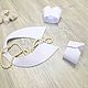 A set of Cuffs and collar / white. Collars. ERIO SHOP. My Livemaster. Фото №4