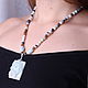 Necklace 'Mint dessert with cinnamon' amazonite, carved. Necklace. Butik4you. My Livemaster. Фото №6