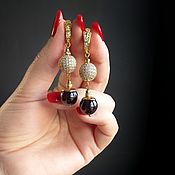 Украшения handmade. Livemaster - original item Almandin garnet earrings 