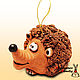 hedgehog Sebastian, a ceramic bell. the hedgehog out of clay. Bells. FunIdea. My Livemaster. Фото №5