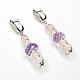 Earrings with amethyst and rose quartz silver, earrings silver Moscow. Earrings. Irina Moro. My Livemaster. Фото №5
