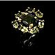 Ring with black Opal and Peridots. Rings. Serebro i kamni. Интернет-магазин Ярмарка Мастеров.  Фото №2