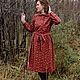 Теплое бордовое платье, повседневное, с длинным рукавом, на осень. Платья. Скромное обаяние (Александра). Ярмарка Мастеров.  Фото №4