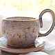 Coffee steam 'Map of the desert. Sun song', ceramics, Mugs and cups, Novosibirsk,  Фото №1