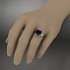 Кольцо из золота. Кольцо помолвочное.Кольцо с сапфиром. Кольца. Treasure Fine Jewellery. Ярмарка Мастеров.  Фото №4