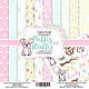 Набор скрапбумаги Puffy Fluffy Girl 30,5x30,5 см 10 листов, Бумага для скрапбукинга, Ижевск,  Фото №1