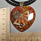 Lion fairy – miniature on a stone - a talisman for a Lioness. Pendant. lacquer miniature. My Livemaster. Фото №5
