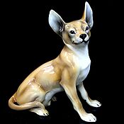 Винтаж handmade. Livemaster - original item Vintage figure / statuette. Chihuahua. Italy. Handmade.